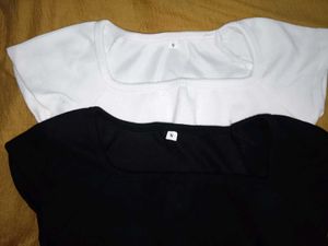CROP TOPS COMBO BLACK/WHITE (S)