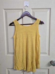 Yellow Sleeveless Tank Top