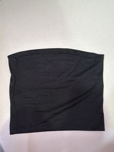 Black Tube Crop Top