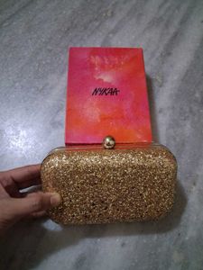Sparkly Gold Clutch Bag