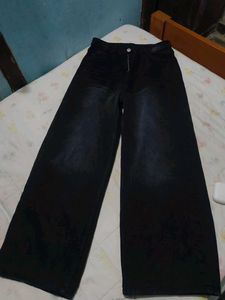 Wide Leg Black Jeans