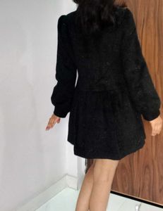 Pinterest Tweed Long Glittery Warm Dress
