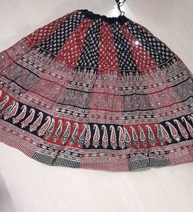 navrati special Bohemian Paisley Print Long Skirt