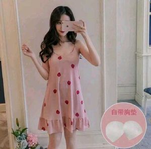 🍓Pink Strawberry Print Nightgown🍓