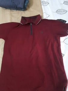 Men's Burgundy Polo T-Shirt