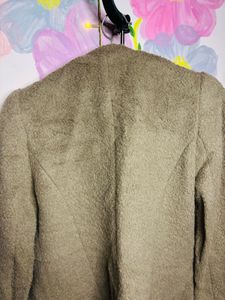 Stylish Textured Double-Breasted Coat