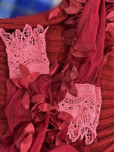 Burgundy Knit style Sweater 🧶🌸