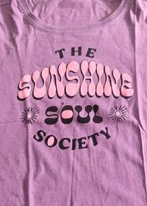 Purple Sunshine Soul Society Crop tshirt
