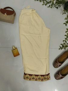 Elegant Cream Ethnic Kurta Set