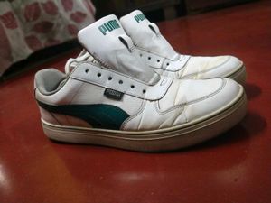 PUMA SkateCat Drift Sneakers (White-Malachite) – M