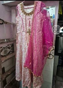 Elegant Pink Printed Kurta Set with Dupatta