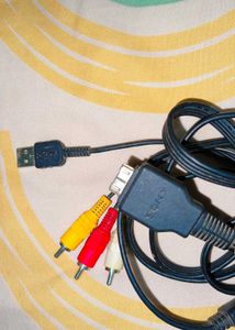 Vintage Sony VMC-MD2 AV/USB Digicam Cable