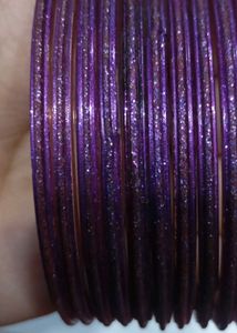 Sparkling Purple Bangle Set