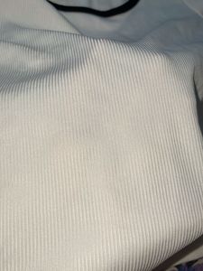 White Long Sleeve Cropped Top