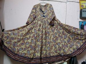 Afsana Floor Length Anarkali Kurti With Long Flair