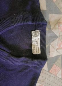 Men's Navy V-Neck Sweater