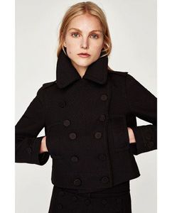 Zara Cropped black Jacket