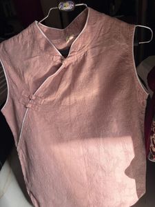 Chic Dusty Pink Korean style top