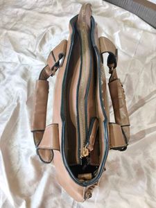 Studded Faux Leather Tote Bag