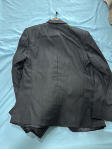 Dark Grey White StripsSuit Jacket And Formal Pant