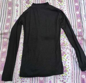 Classic Mock Neck Long Sleeve Top