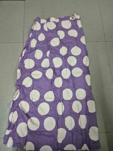 Lavender Off-Shoulder Crop Top &amp; Skirt Set