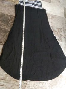 Brand New long black &amp; white cotton kurti