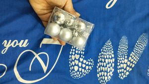 Silver Christmas Balls