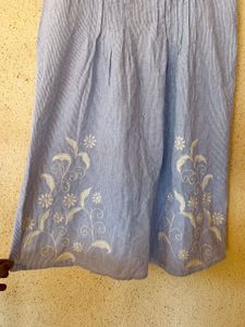 Light Blue Floral Mini Dress