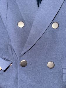 NAVY blue + gold buttons= old money perfection