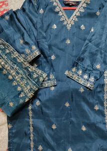 New Teal Kurta Set