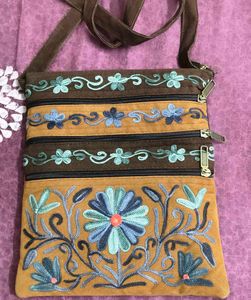 Embroidered Crossbody Bag