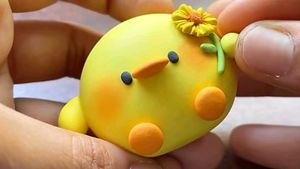 cute baby bunny keychain