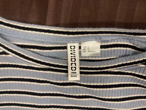Striped Cropped T-Shirt