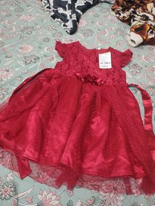 Beautiful Red Party Dress for Girls