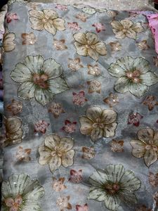 Sheer Floral Halter Top &amp; Scarf