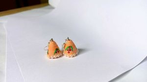 Handmade paper Jhumka Earrings (6 sets)