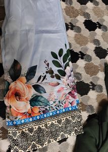 Light Blue Floral Print turkish coord ser