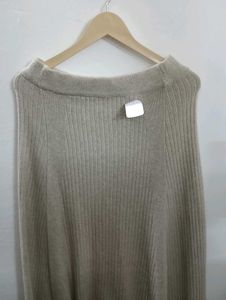winter Ribbed Knit A-Line Skirt