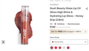 Glisten &amp; Glow Lip Gloss - Honey Drip