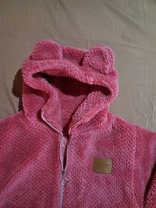 Cute Pink Bear Ear Hoodie