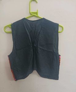 Embroidered Mirror Work Vest