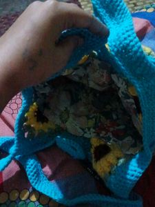 sunflower crochet bag