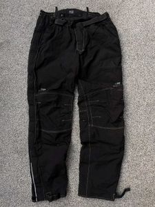 Black Cargo Snow Pants