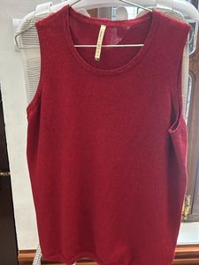 Red Mettalic Top