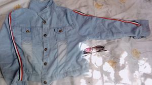 EMPRESS WEARS CROP JEANS COAT