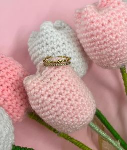 Elegant Gold Embroidered Ring