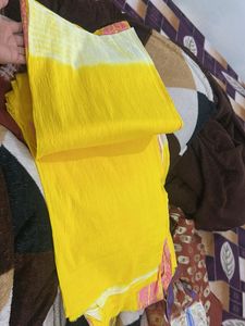 Yellow Printed Dupatta