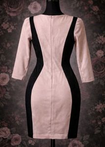 Elegant Sequin Panel Sheath Dress