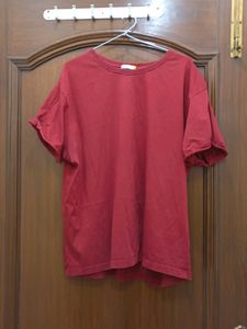 Solid Red Short Sleeve T-Shirt